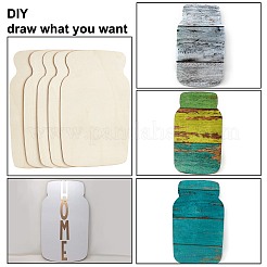 Bottle Shape Unfinished Wood Slices&nbsp;DIY-GA0001-12