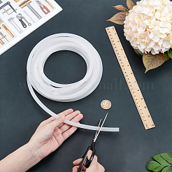 Silcone Hollow Round Cord&nbsp;SIL-WH0028-013B-01