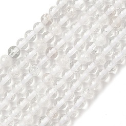 Natural Quartz Crystal Round Beads Strands&nbsp;G-J303-01-4mm
