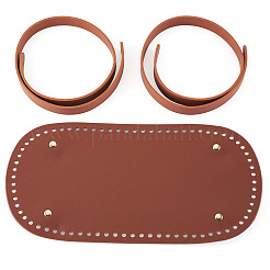 1Pc Oval PU Leather Knitting Crochet Bags Nail Bottom Shaper Pad&nbsp;DIY-TA0014-91B