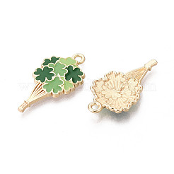 Saint Patrick's Day Alloy Enamel Pendants&nbsp;ENAM-T024-41A-G