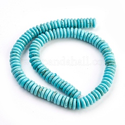 Natural Howlite Heishi Beads Strands&nbsp;X-TURQ-G102-03A