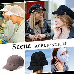 24Pcs 4 Styles Plastic Hat Brim Board for Peaked Cap&nbsp;AJEW-NB0006-26A