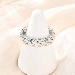 Twisted Braided Chain Shape 304 Stainless Steel Finger Rings for Men&nbsp;SA-CBA3D5E-01P