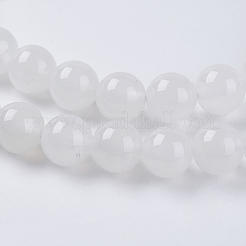 Natural White Moonstone Beads Strands&nbsp;G-G559-6mm
