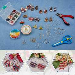 DIY Beads Geometry Drop Earring Making&nbsp;DIY-SZ0007-02