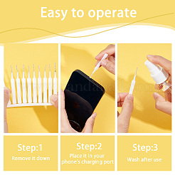 Small Plastic Bathroom Shower Head Hole Cleaning Brush&nbsp;FIND-WH0152-10