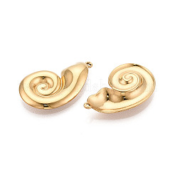 304 Stainless Steel Snail Pendants&nbsp;STAS-T069-02G