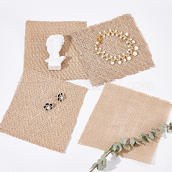 12Pcs 4 Style Square Jute Braided Mats&nbsp;AJEW-DR0001-12