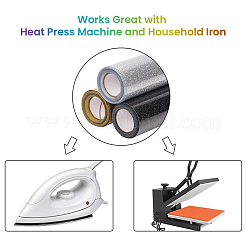 A4 Glitter Heat Transfer Vinyl Film&nbsp;DIY-WH0148-46C-01