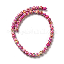 Synthetic Turquoise Dyed Beads Strands&nbsp;G-E594-24F