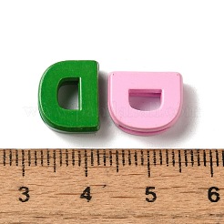 Alloy Spray Paint Slide Charms&nbsp;PALLOY-TAC0018-03-D
