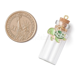 10Pcs Ocean Glass Wish Bottle Pendants&nbsp;PALLOY-JF04570