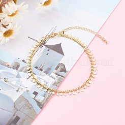 Brass Charm Anklets&nbsp;AJEW-AN00425