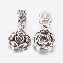 Tibetan Style Alloy European Dangle Charms&nbsp;PALLOY-F199-27AS
