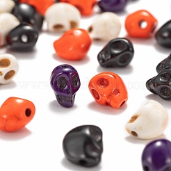 200Pcs 4 Colors Dyed Synthetic Turquoise Beads Strands&nbsp;G-LS0002-18