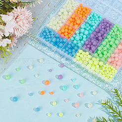 1040Pcs 24 Colors Luminous Acrylic Beads Sets&nbsp;MACR-PA0001-61