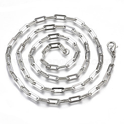 Brass Paperclip Chains&nbsp;MAK-S072-15B-P