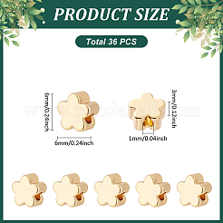 36Pcs Brass Beads&nbsp;KK-LP0001-47