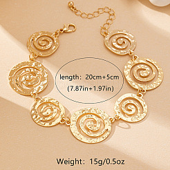Alloy Spiral Link Chain Anklets&nbsp;FS-WGDDAE2-01