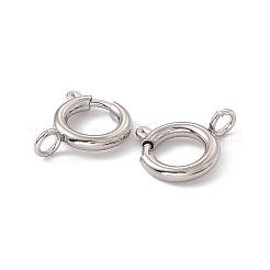 Non-Tarnish 201 Stainless Steel Spring Ring Clasps&nbsp;STAS-J401-LD022-10