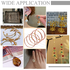 5 Rolls 4 Style Bare Copper Craft Wire&nbsp;CWIR-BC0001-43B