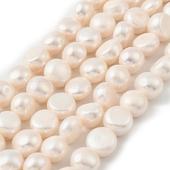 Natural Cultured Freshwater Pearl Beads Strands&nbsp;PEAR-P064-19I-04D