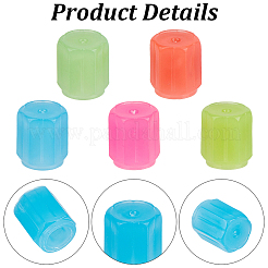 30Pcs Luminous Plastic Tire Valve Caps&nbsp;AJEW-CN0007-97A
