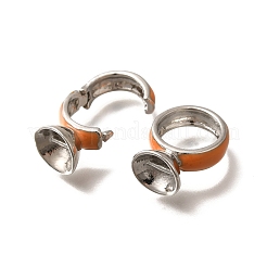 Brass Enamel Fold Over Clasps&nbsp;KK-M313-41P-02