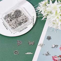 72Pcs 9 Styles Tibetan Style Zinc Alloy Connector Charms&nbsp;TIBE-SC0001-79
