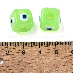 Resin Evil Eye European Beads&nbsp;RESI-A021-18