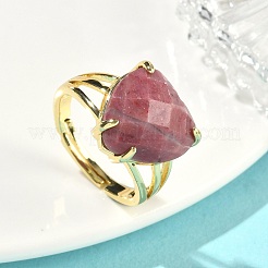 Brass Cuff Open Rings&nbsp;RJEW-D347-01G