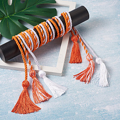 6Pcs 3 Style Polyester Tassel Big Pendant Decorations&nbsp;FIND-TA0001-50