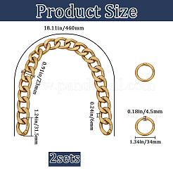Aluminum Twisted Chain Purse Strap Extenders&nbsp;FIND-WH20015-040