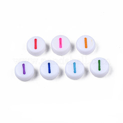 White Opaque Acrylic Beads&nbsp;MACR-T038-18-1