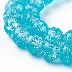 Crackle Glass Bead Strands&nbsp;X-CCG-E002-8mm-01