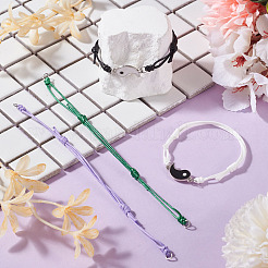 24Pcs 12 Colors Adjustable Waxed Polyester Braided Bracelet Makings&nbsp;AJEW-TAC00015