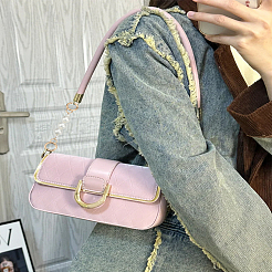 1Pc Round Plastic Imitation Pearl Beaded Bag Extension Chains&nbsp;FIND-LP0008-28