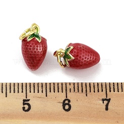 Rack Plating Brass Enamel Charms&nbsp;KK-Q775-18G-01