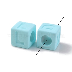 Rubberized Style Transparent Acrylic Beads&nbsp;OACR-K007-014F