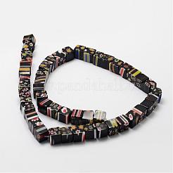 Handmade Millefiori Glass Bead Strands&nbsp;LAMP-H057-03