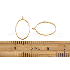 Rack Plating Alloy Open Back Bezel Pendants&nbsp;PALLOY-TA0001-10G