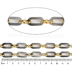 Rack Plating Acrylic & CCB Plastic Chain&nbsp;CHAC-H001-01I