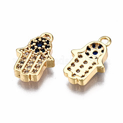 Brass Micro Pave Cubic Zirconia Charms&nbsp;KK-Q277-070-NF