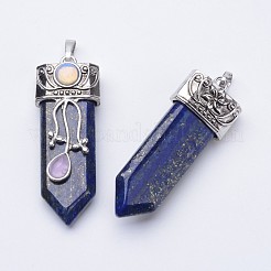 Natural Lapis Lazuli Big Pointed Pendants&nbsp;X-G-F340-05I