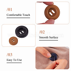 40Pcs 20 Styles Resin Buttons&nbsp;BUTT-TA0001-50