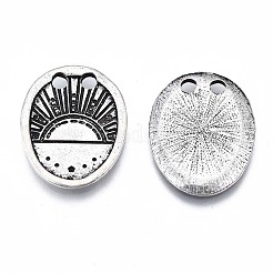 Tibetan Style Alloy Links Connectors&nbsp;PALLOY-Q441-071-RS