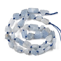 Raw Rough Natural Aquamarine Beads Strands&nbsp;G-D101-A05-01