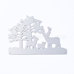 Deer with Tree Frame Carbon Steel Cutting Dies Stencils&nbsp;DIY-F046-05