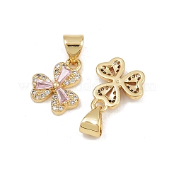 Brass Micro Pave Cubic Zirconia Charms&nbsp;KK-C132-13G